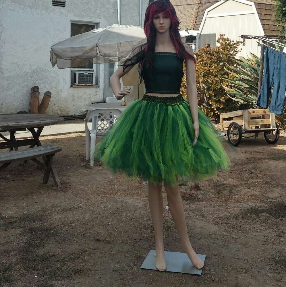 Green tutu dress